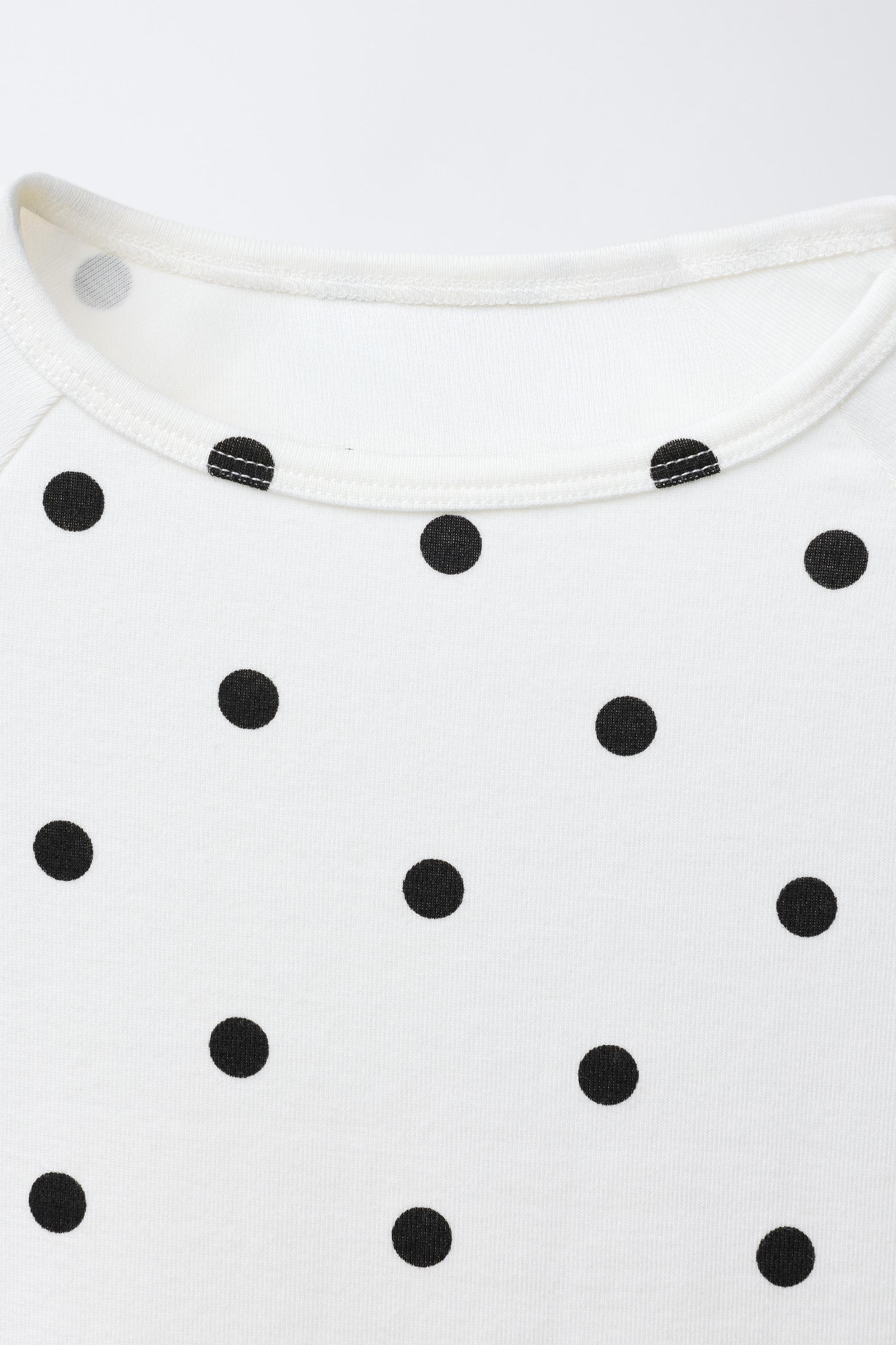 T-SHIRT À POIS AVEC MODAL